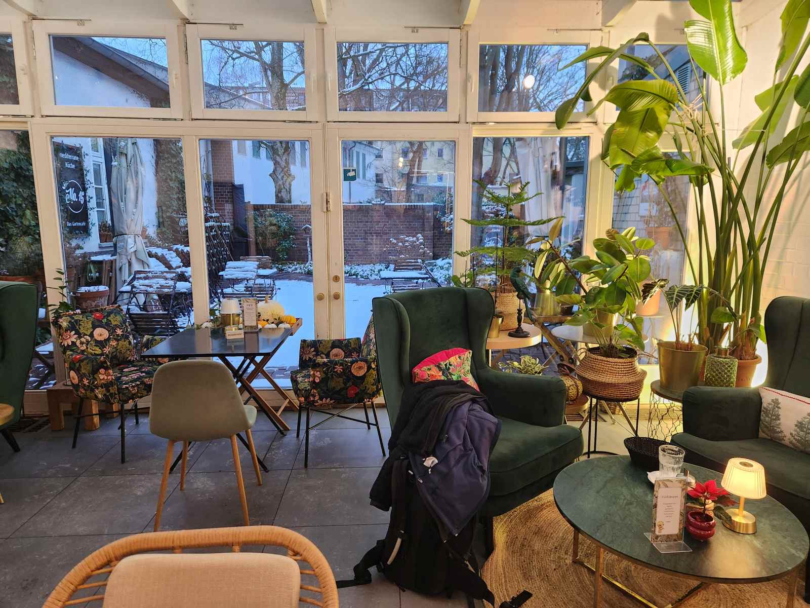 Wintergarten mit Tropenpflanzen